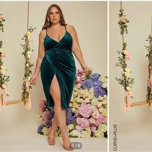 Green Dress Plus Size